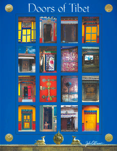 Doors of Tibet Poster - 16 Doors