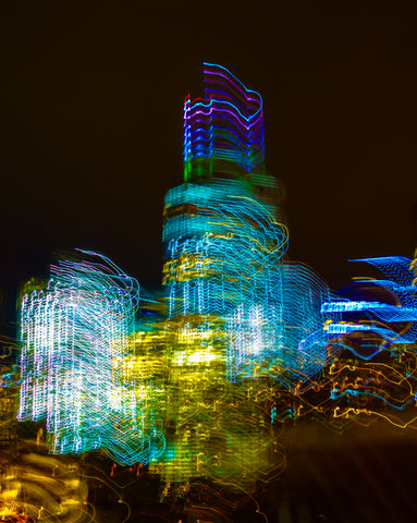 Neon Light Trails, Freedom Tower