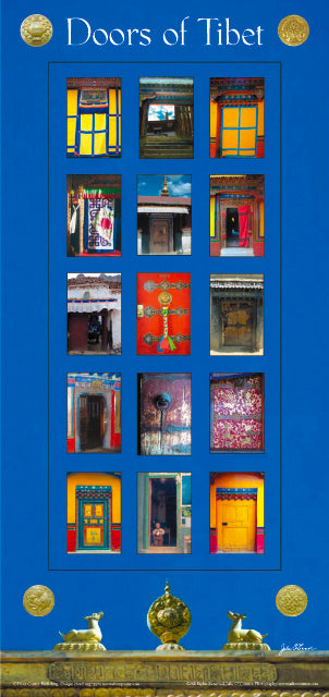 Doors of Tibet Poster - 15 Doors